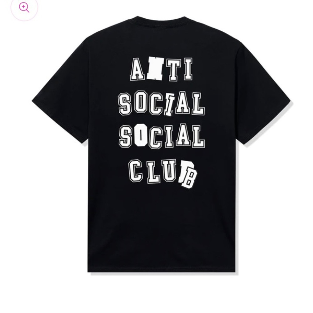 Anti social social club t shirt Sz L